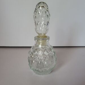 Avon Field Of Flowers Glass Perfume Bottle, Vintage, Empty